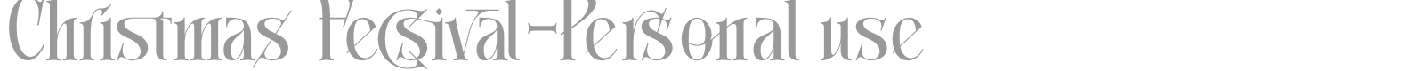 Christmas Fecsival font preview