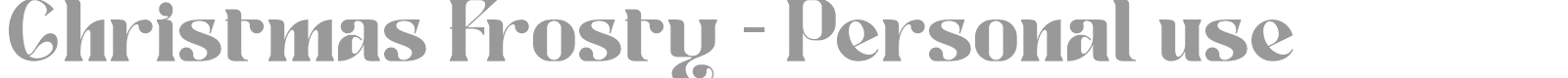 Font Christmas Frosty