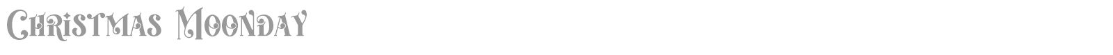 Christmas Moonday font preview