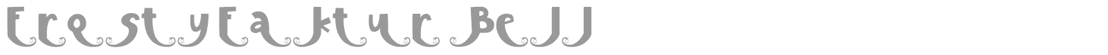 Frosty Faktur font preview
