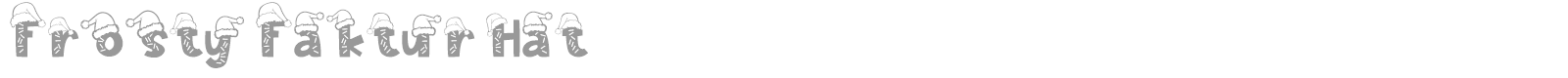 Frosty Faktur font preview