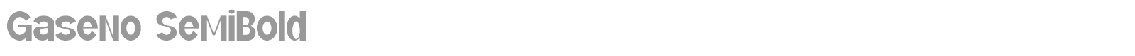 Gaseno Rounded font preview