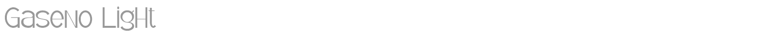 Gaseno font preview