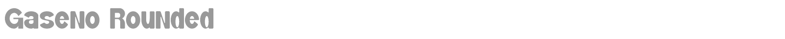 Gaseno font preview