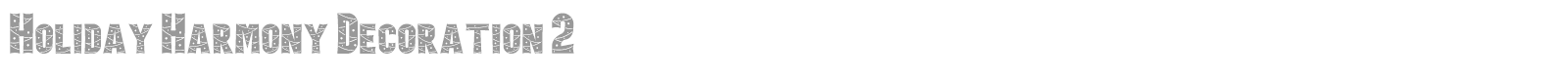 Holiday Harmony font preview