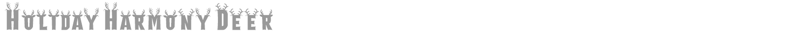 Holiday Harmony font preview