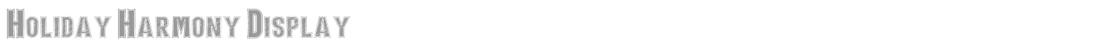 Holiday Harmony font preview