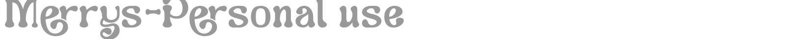 Font Merrys