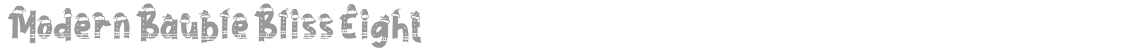 Modern Bauble Bliss font preview