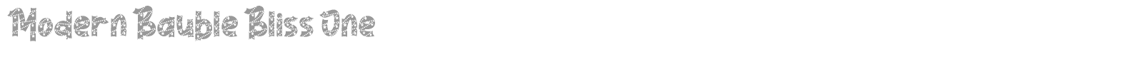 Modern Bauble Bliss font preview
