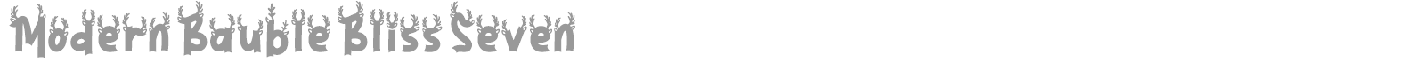 Modern Bauble Bliss font preview