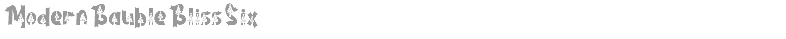 Font Modern Bauble Bliss