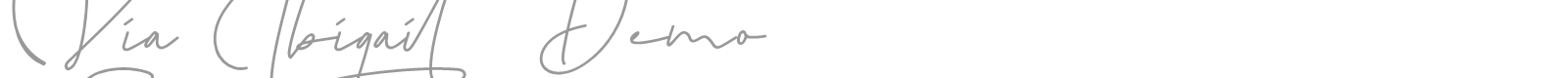 Via Abigail font preview