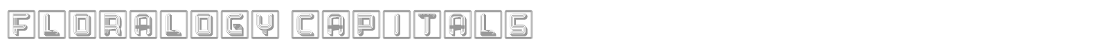 Font Floralogy Capitals