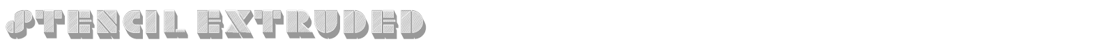 Font Stencil Extruded