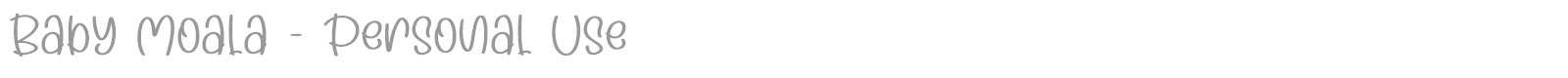 Baby Moala font preview
