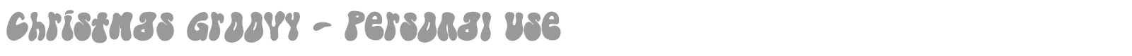 Christmas Groovy font preview