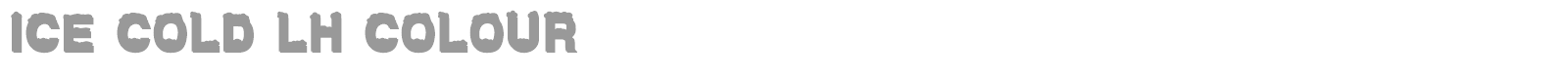 Ice Cold LH font preview