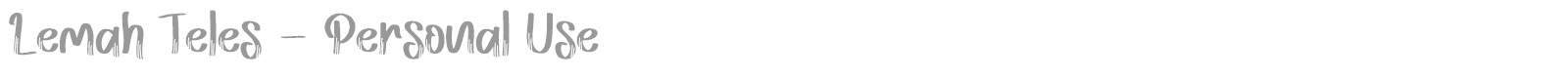 Lemah Teles font preview