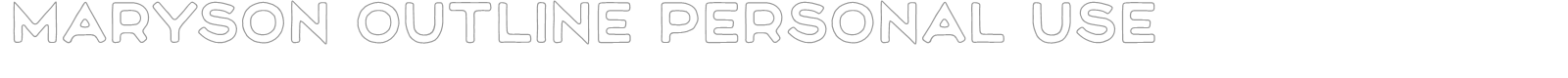 Maryson Print font preview