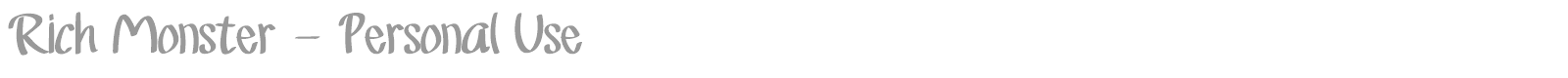 Rich Monster font preview