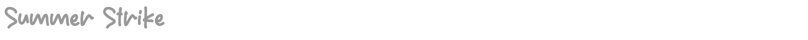 Summer Strike font preview