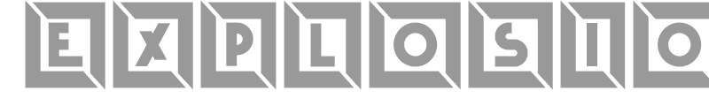 Explosion Capitals font preview
