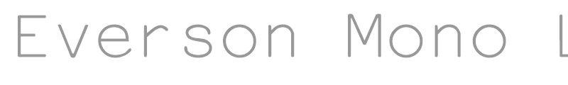 Everson Mono Latin