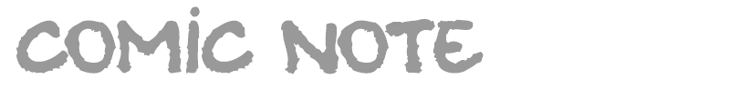 Comic Note Raw