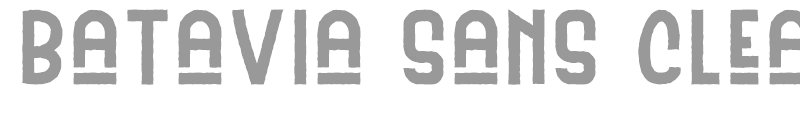 Batavia Sans Clean