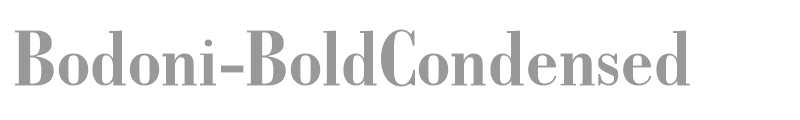 Bodoni-BoldCondensed