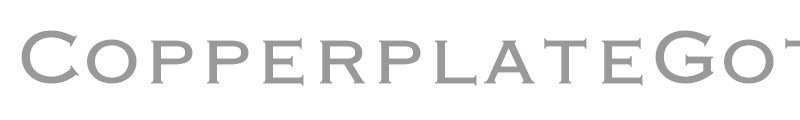 CopperplateGothic