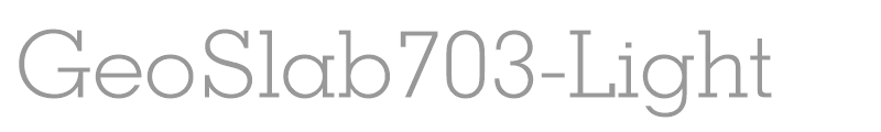 GeoSlab703-Light