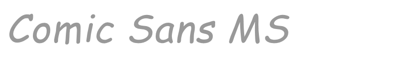 Comic Sans MS