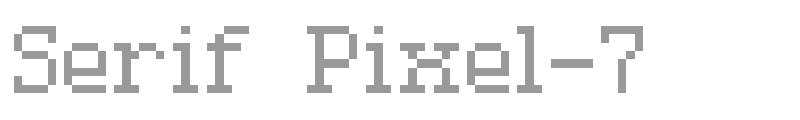 Serif Pixel-7
