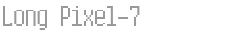 Long Pixel-7