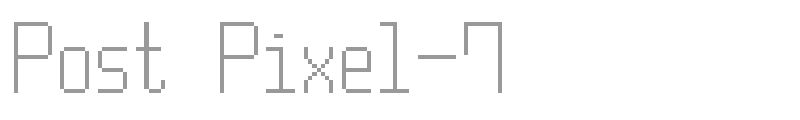 Post Pixel-7