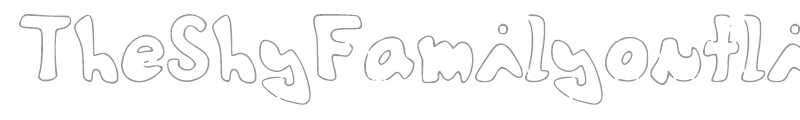 TheShyFamilyoutlinefont