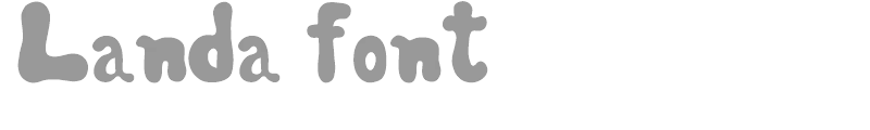 Landa font