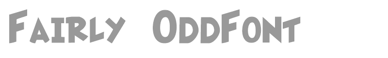 Fairly OddFont