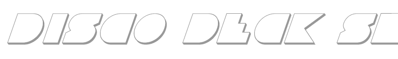 Disco Deck Shadow Italic