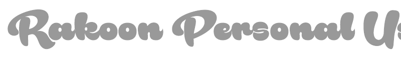 Rakoon Personal Use