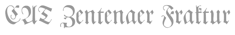 CAT Zentenaer Fraktur UNZ1