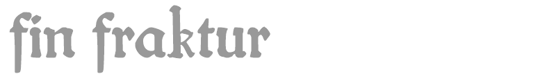 fin fraktur
