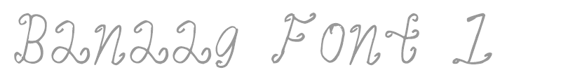 Banaag Font 1