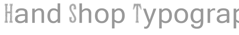 Hand Shop Typography A20_demo