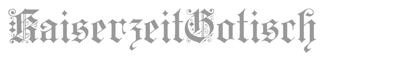 KaiserzeitGotisch