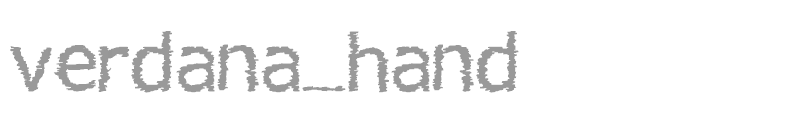 verdana_hand