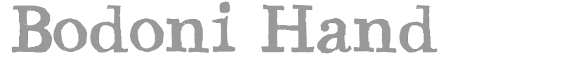 Bodoni Hand