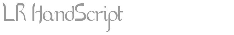 LR HandScript LCase